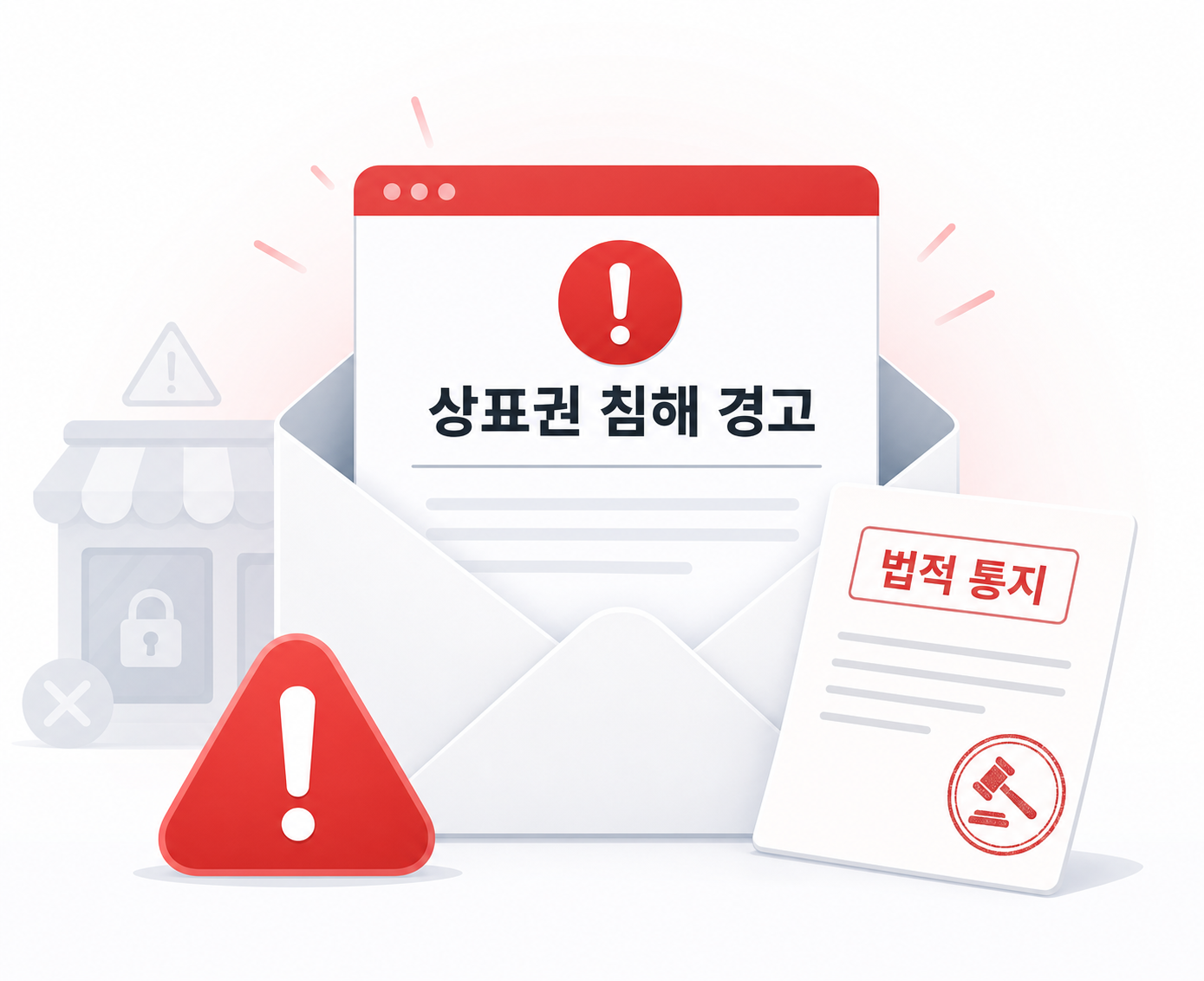 상표권 침해 경고 메일